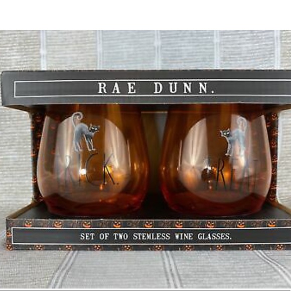 Rae Dunn Wine Glasses 🎃👻 - Picture 2 of 9
